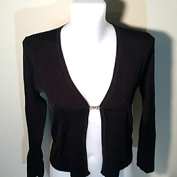 NWOT JUNO SWEATER BY L'AGENCE BLACK RIBBED KNIT - Picture 5 of 13